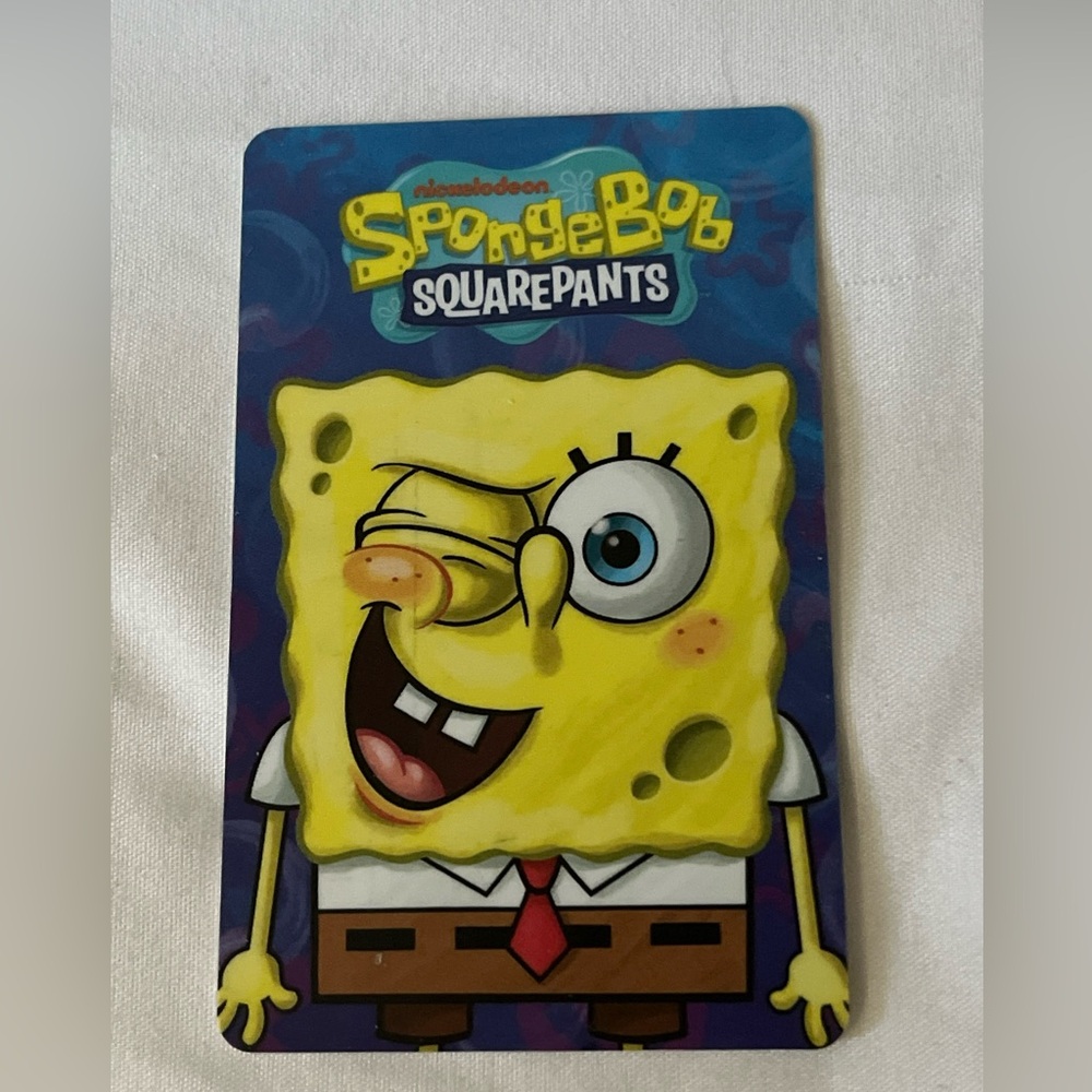 2018 SpongeBob Card Pusher Card SpongeBob SquarePants Dave And Busters Game Card